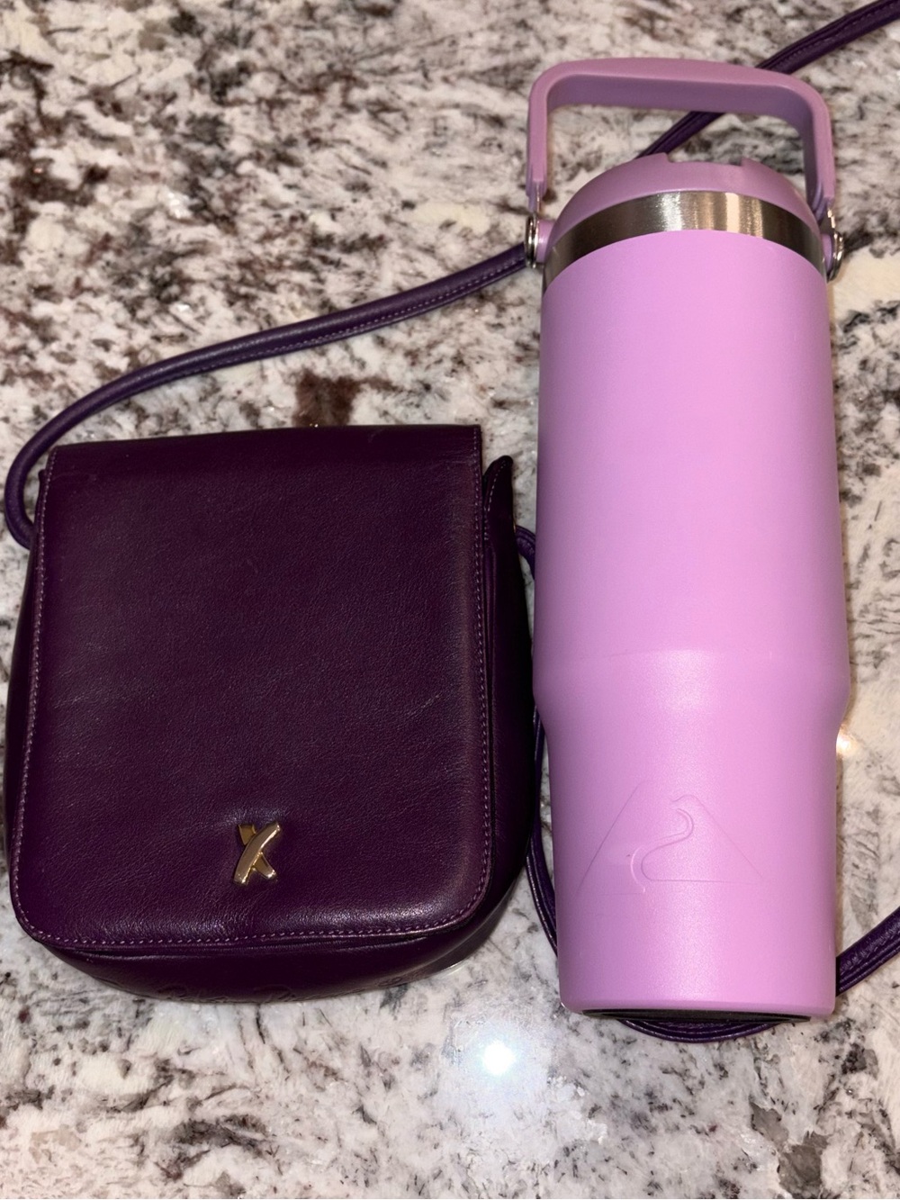 Genuine leather Crossbody bag and Ozark Trail 30 ounce stainless steel Tumbler